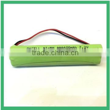 NI-MH 7.2V AAA 600mAh battery pack