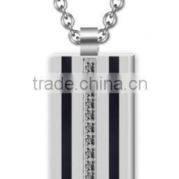 In Stock Stainless Steel Pendant Fashion Titanium Dog Tag Pendant Men photo-3