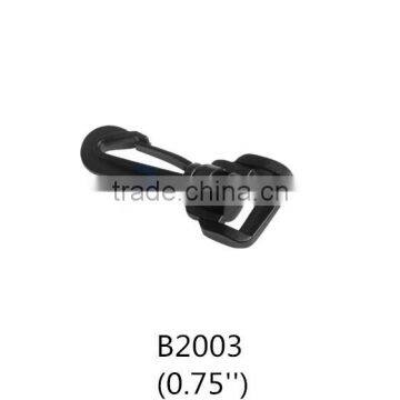 Plastic spring snap hook for dog leash