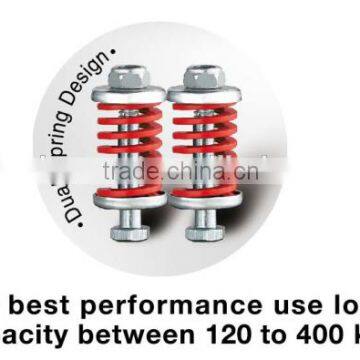 Aluminum Swivel Caster Shock Absorbing Double Ball Bearing Caster PU Wheel photo-4