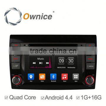 Ownice Quad Core Pure Android 4.4 car headunit placement for Fiat Bravo Built-in Wifi 800*480 CAPACITIVE SCREEN