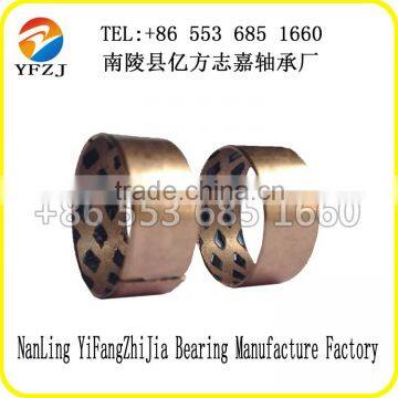 FB09G Bronze inlay Graphite Wrapped Bimetal Composite copper sleeve choice for ZhiJia Bearing Manufacture high performance cheap