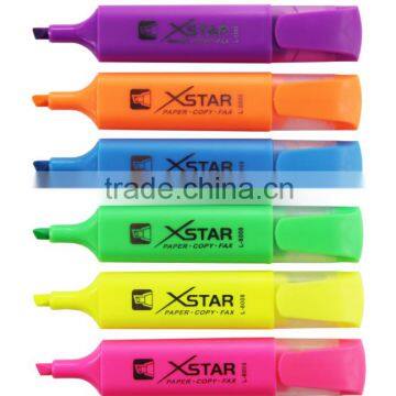 Low odor colorful classic highlighter pen