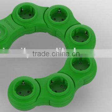 Colorful Style EU Type Power Strip 6 Sockets With USB photo-6