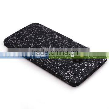 Rubberized PC Painted Starry Sky Protective Case for HTC One M7 (Black)