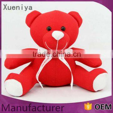 China Wholesale Cheap New Stuffed Soft Custom Red Teddy Bear Plush Toy