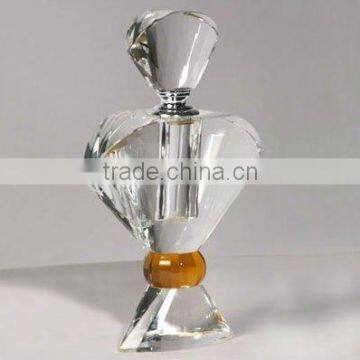 elegant crystal perfume bottle design for body care