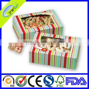 custom cookies food packaging box with colorful printing