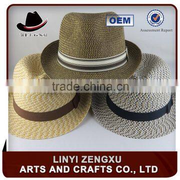 Adult Unisex Colorful Glitter Sequins Straw Fedora Hat
