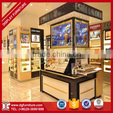 Modern retail wooden cosmetic display cabinet and showcase