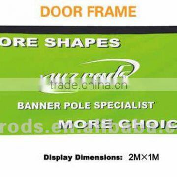 Square Planar Display Advertising Flag & Banner With Door-Barrier