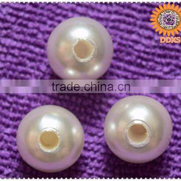 wholesale loose 6mm hole shell pearl beads