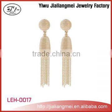 Wholesale Fashion Gold Chain Tassel Earrings without Stone