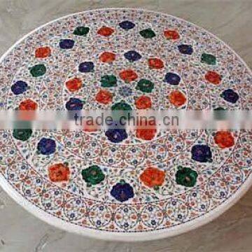 Marble Inlay Table Tops