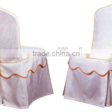 Cheap Wholesale Banquet Chair Cover Wedding Lace Chair Hood In White Color photo-5