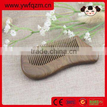 Fancy shape fish design wooden japanese comb