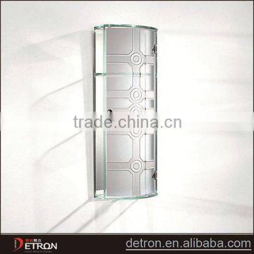 Beautiful glass modern plastic bathroom cabinet
