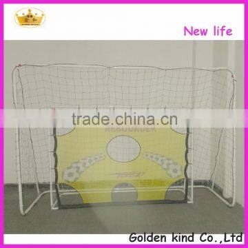 Mini detachable soccer goal portable with target hole