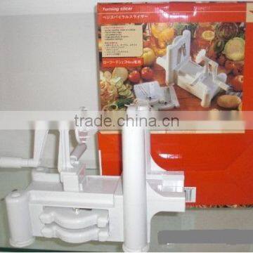 tri blade plastic spiral vegetable slicer