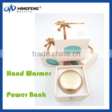 Pocket usb power bank hand warmer power bank for iphone 6s