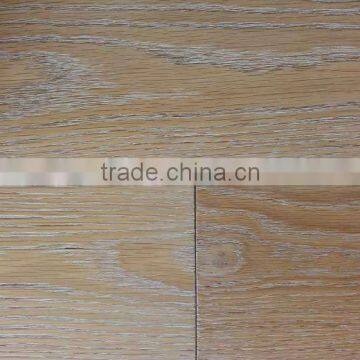 UV oil oak engineered wood flooring-wire brushed