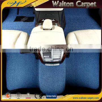 Light blue nonwoven pineapple grain coarse fiber car carpet in roll
