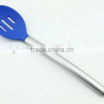 Kitchen Utensil Stainless Steel Handle Silicone Leak Shovel Of Silicone Accessories photo-2