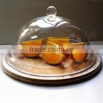 popular hot sale acrylic sphere cake dome containers