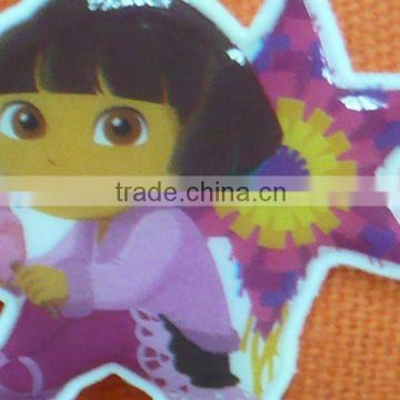 pvc pretty girl sticker for kids