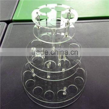 round rotating acrylic pen display stand