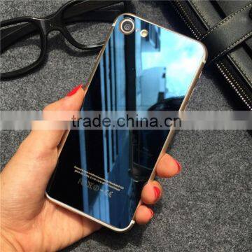 colorful mirror tempered glass protector for iphone 7, for iphone 7 mirror glass protector film, electroplating tempered glass