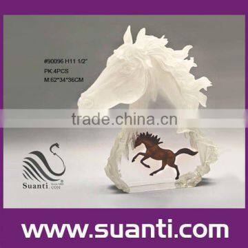 Horse polyresin statue