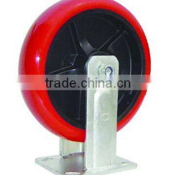 Supper Heavy Duty Iron Core Pu Wheel 1 Ton Load Capacity Casters