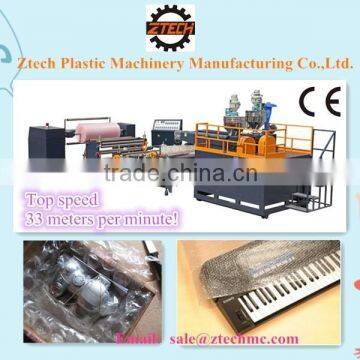 Ztech easy control Double Screw Extruder 2 Layer air bubble wrap film Machine 1000mm