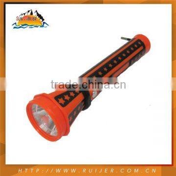 ABS plastic outshell rechargeable led flashlighttorch