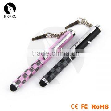 Laser pointer pen stylus touch pen with dustproof plug