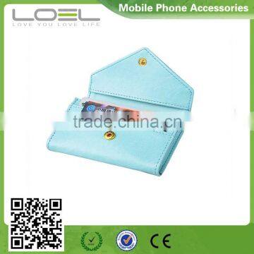 China leather factory envelope bag for name card holder credit card case business card pouch