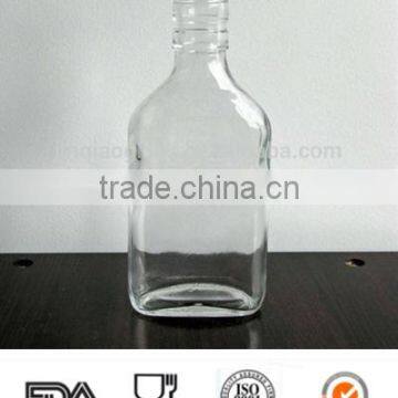 200ml Flat Spirit Glass Bottle