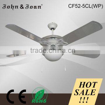 Indoor lighting aluminium color rotary fan