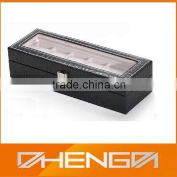 Best Sell Factory Custom Made Brown Leather Watch Storage Boxes With Pen (ZDS-F297) photo-5