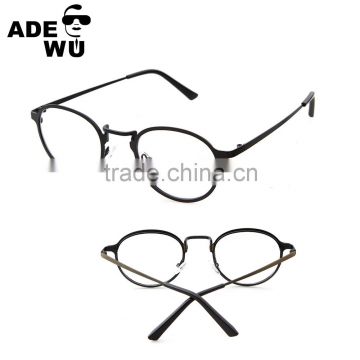 ADE WU Vintage Brand Round Metal Glasses Men Optical Frame Computer Glasses Clear Big Eyewear Reading Prescription Spectacle Eye