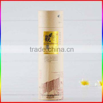 noodle kraft paper tubes packaging with stamping logo