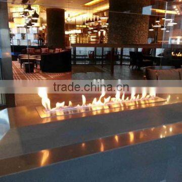 Factory custom stainless steel real flame fireplace with good price high quality