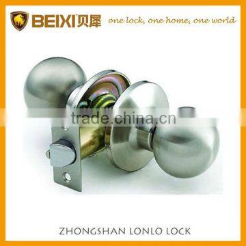 Best Seller Stainless Steel Finish Tubular Passage Interior Knob Door Lock