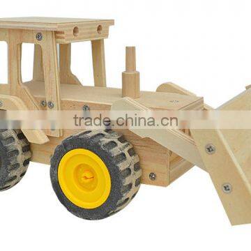 China Factory FSC&BSCI self assemble DIY wooden small car toy for kidseducational