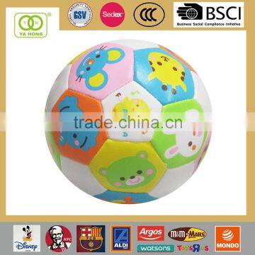 Whole sport soft stuffed toy ball made by PP cotton and PVC leather anti stress ball