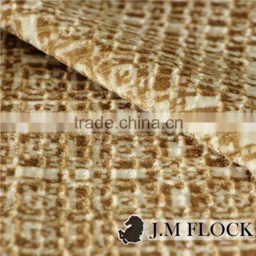 Luxury Sofa Fabric Polyester Non Woven Fabric Flocking Velvet