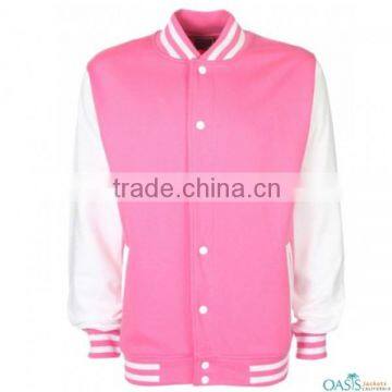 Pink color girl friend varsity jackets