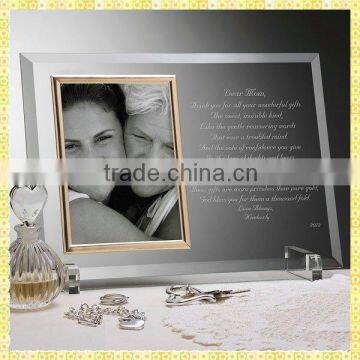 Customized 3D Laser Crystal Photo Frame For Table Centerpieces