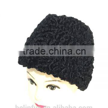 High quality fashion winter sheep fur hat from China